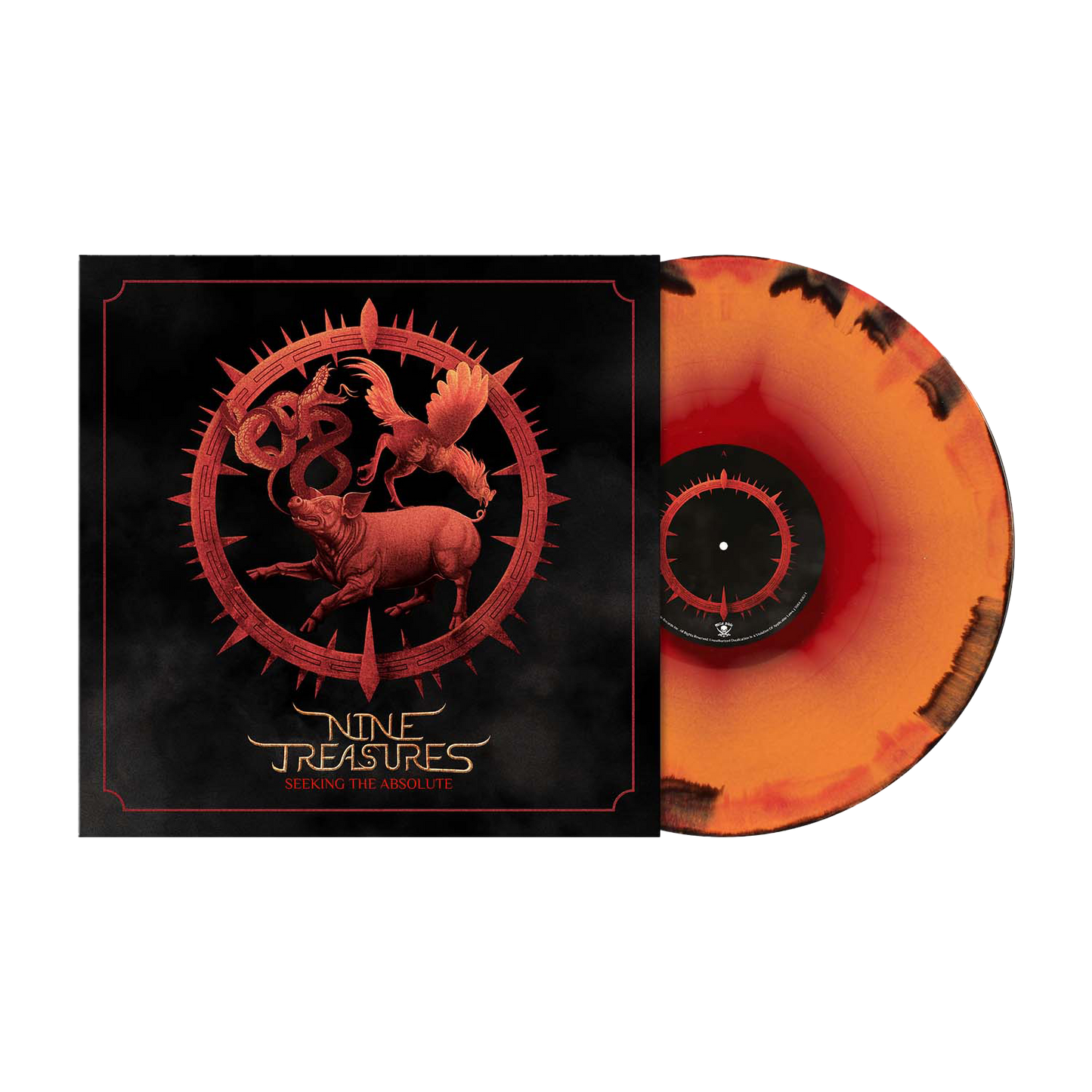 Nine Treasures (Seeking the Absolute) Orange-Red/Black Melt Vinyl