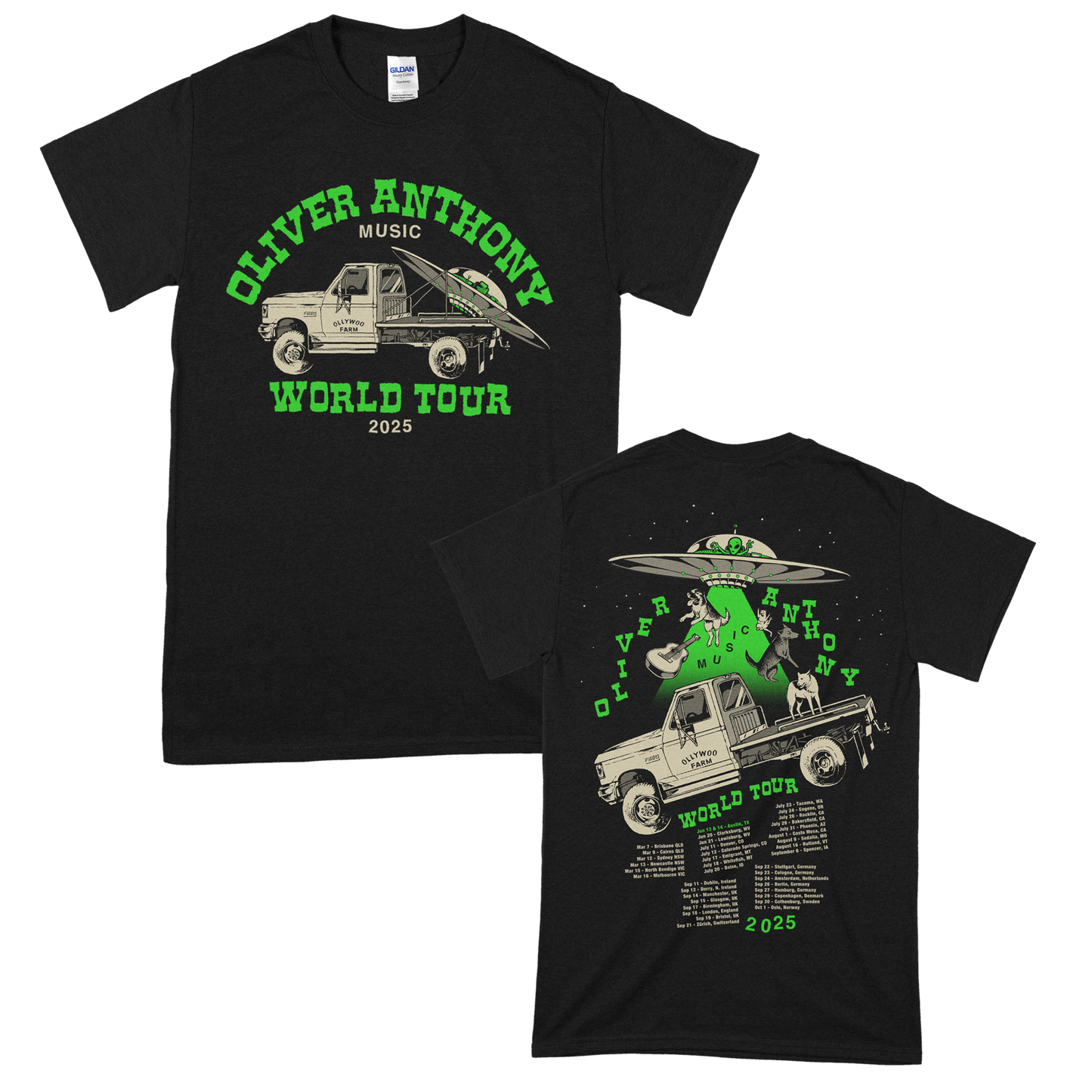 Oliver Anthony Music (Ufo World Tour 2025) T-Shirt