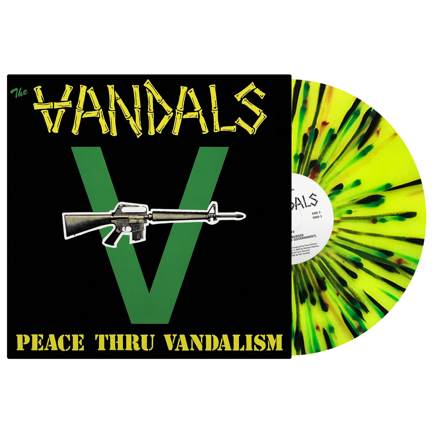 The Vandals (Peace Thru Vandalism) Yellow Splatter Vinyl