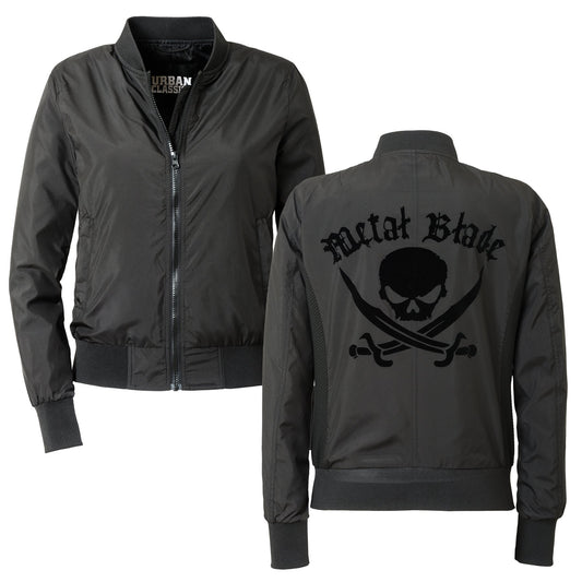 Metal Blade (Pirate Logo) Womens Bomber Jacket
