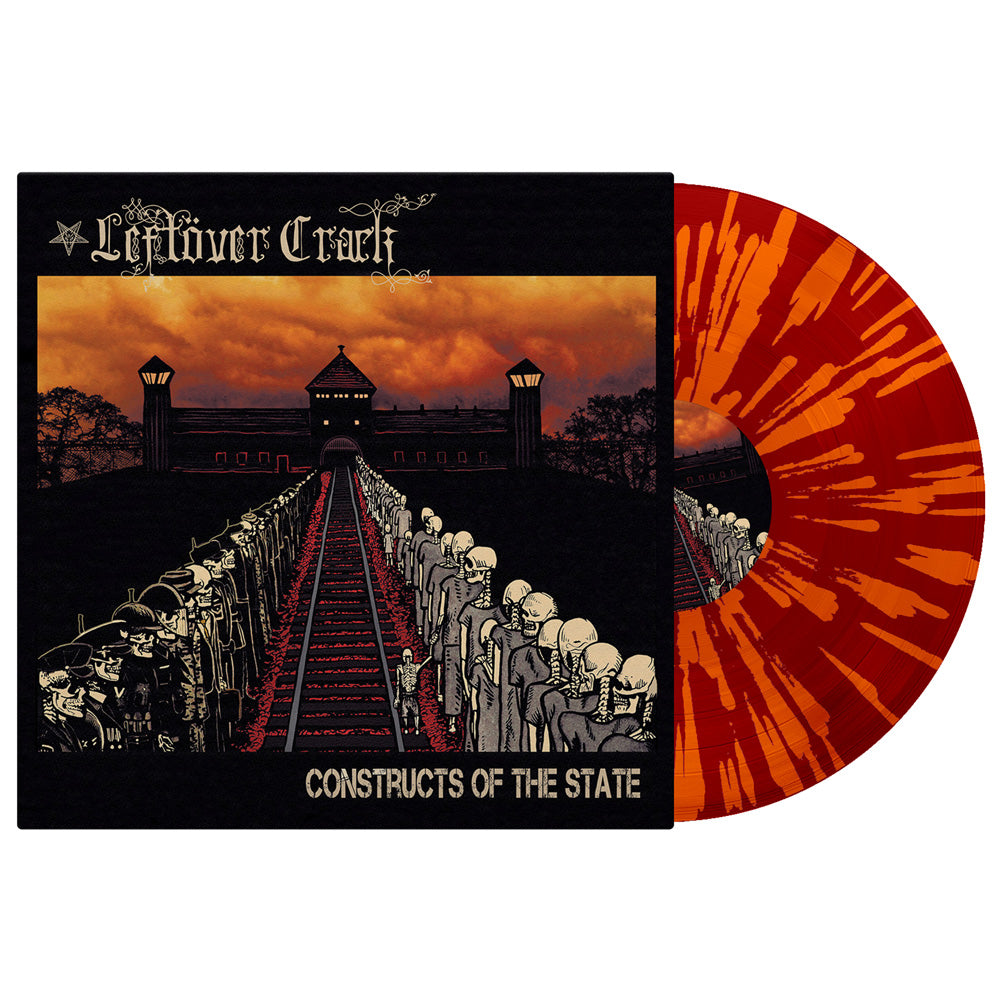 Leftover Crack (Constructs Of The State) Clear Red Orange Splatter Vinyl