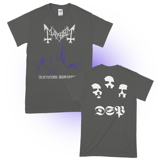 Mayhem (Purple De Mysteriis Dom Sathanas Charcoal) T-Shirt