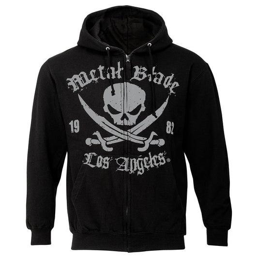 Metal Blade (Pirate Logo LA Black) Zip-Hood