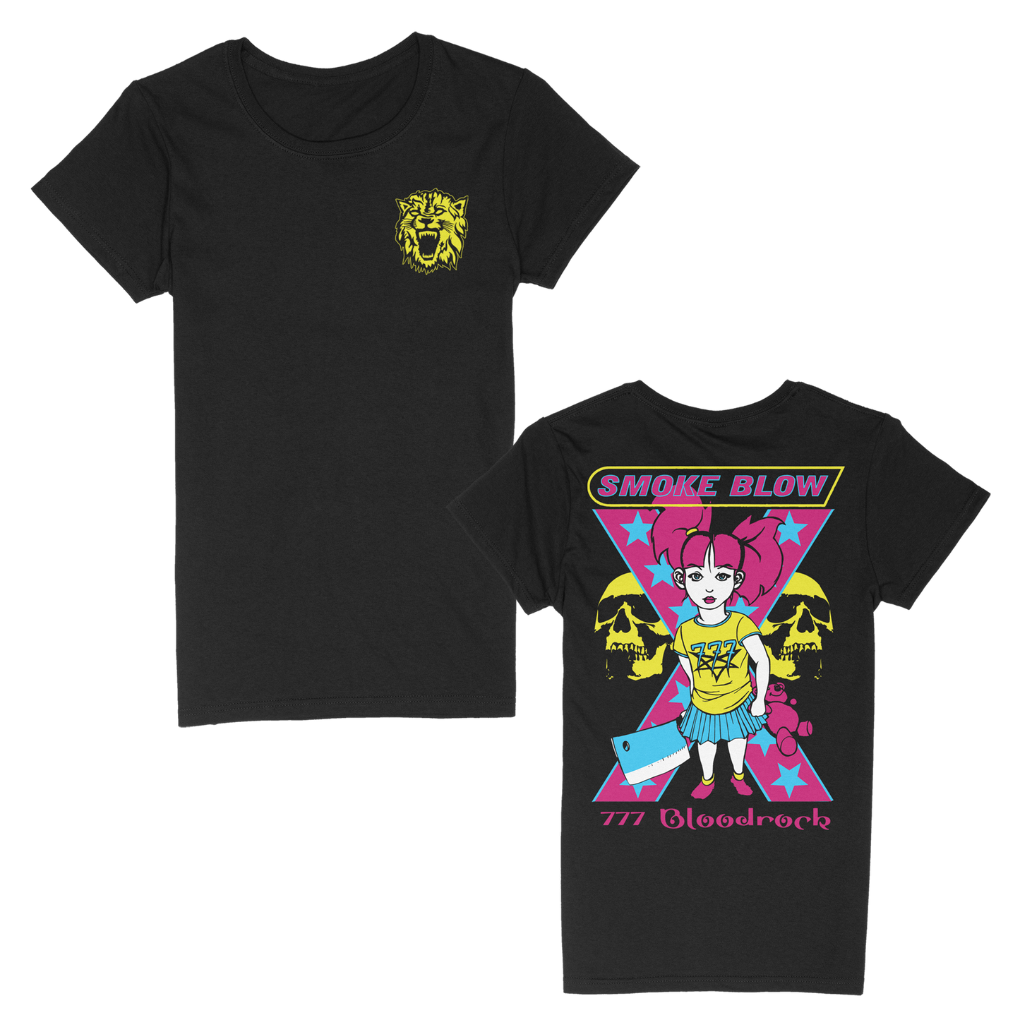 Smoke Blow (Butcher Girl) Fitted Girl T-Shirt