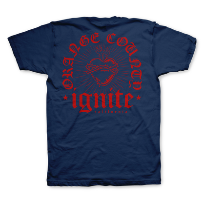 Ignite (Burning Heart Navy) T-Shirt