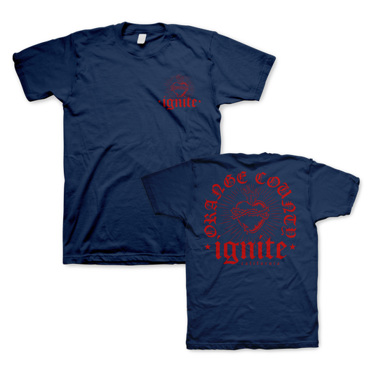 Ignite (Burning Heart Navy) T-Shirt