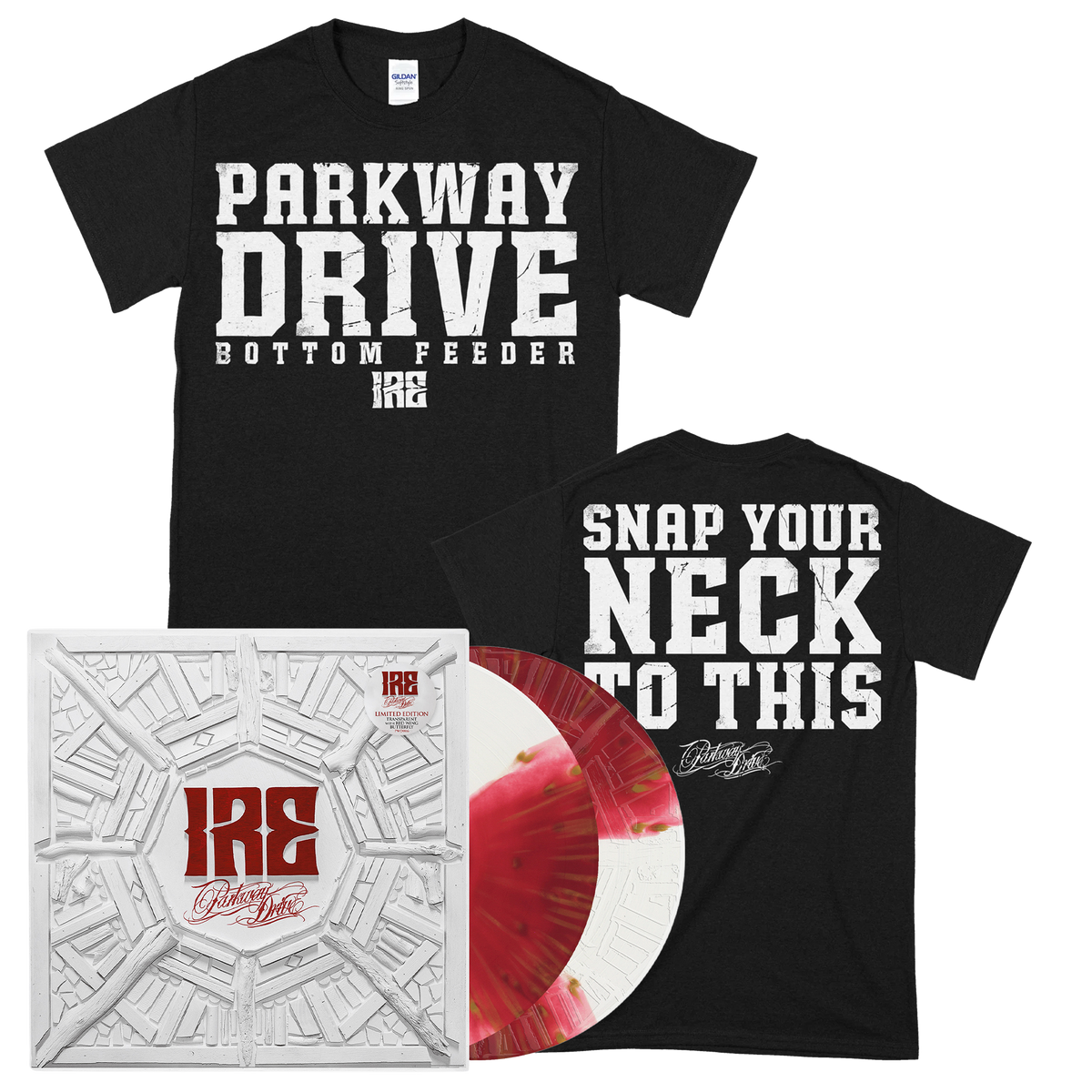 Ire | 2xTransparent w/Red Wing Butterfly Vinyl Bundle