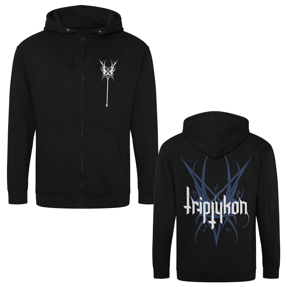 Triptykon (Winged Heptagram) Zip Hoodie