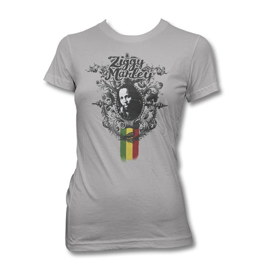 Ziggy Marley (Peaceful Tee) Fitted Girl T-Shirt