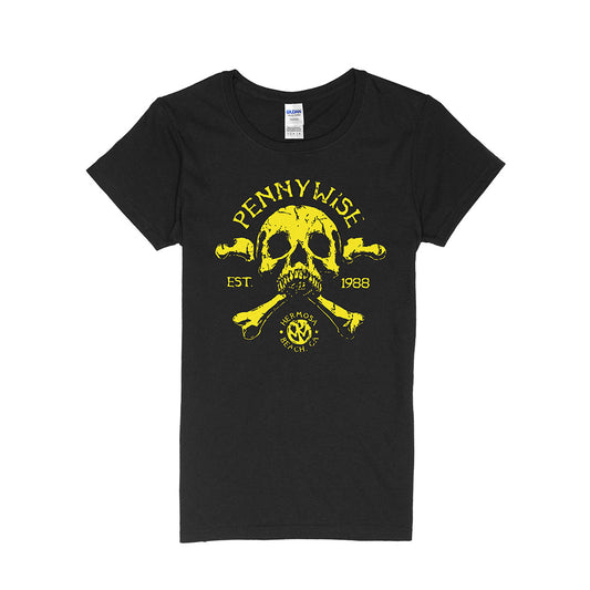 Pennywise (Crossbones Skull) Girl Fitted T-Shirt