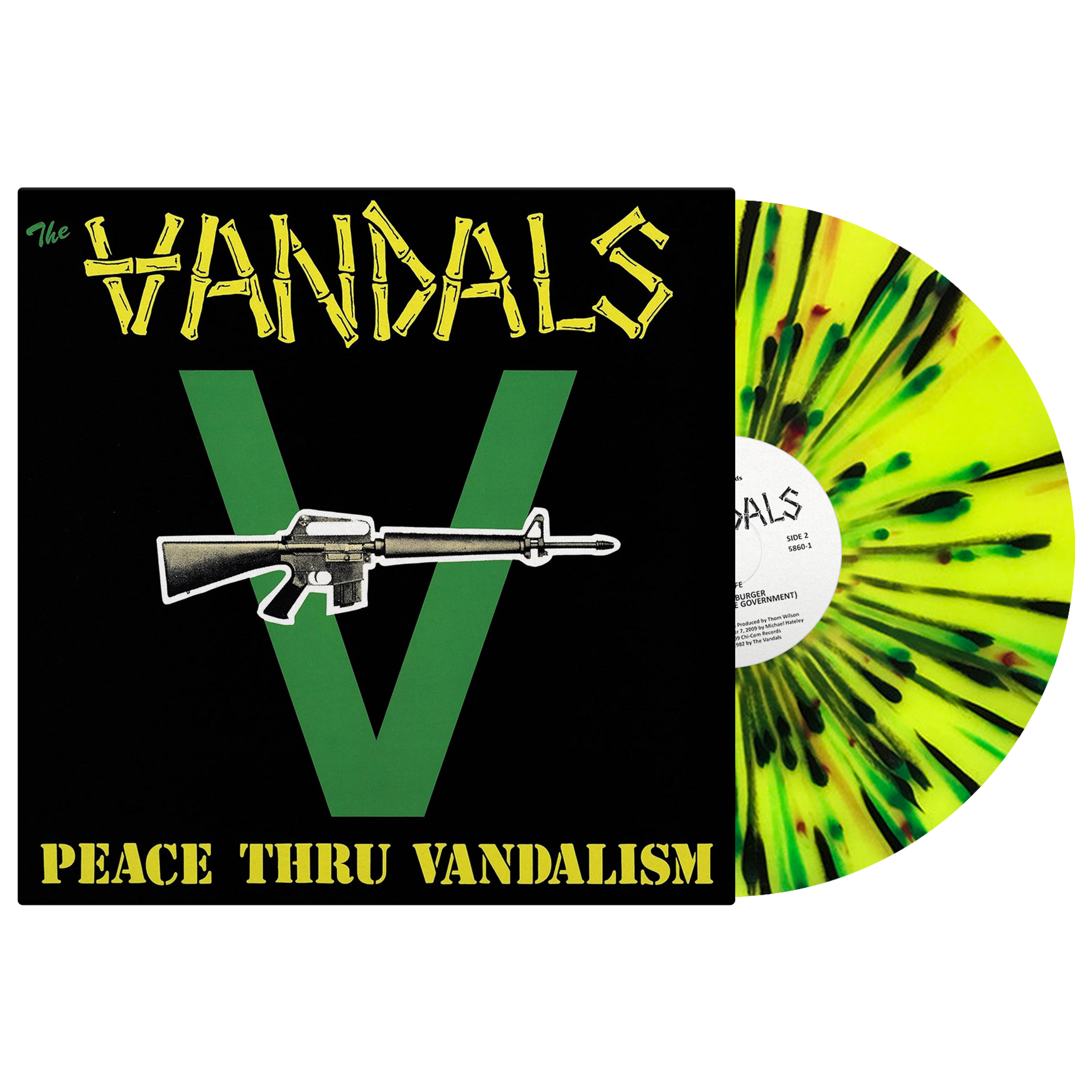 The Vandals (Peace Thru Vandalism) Yellow Splatter Vinyl