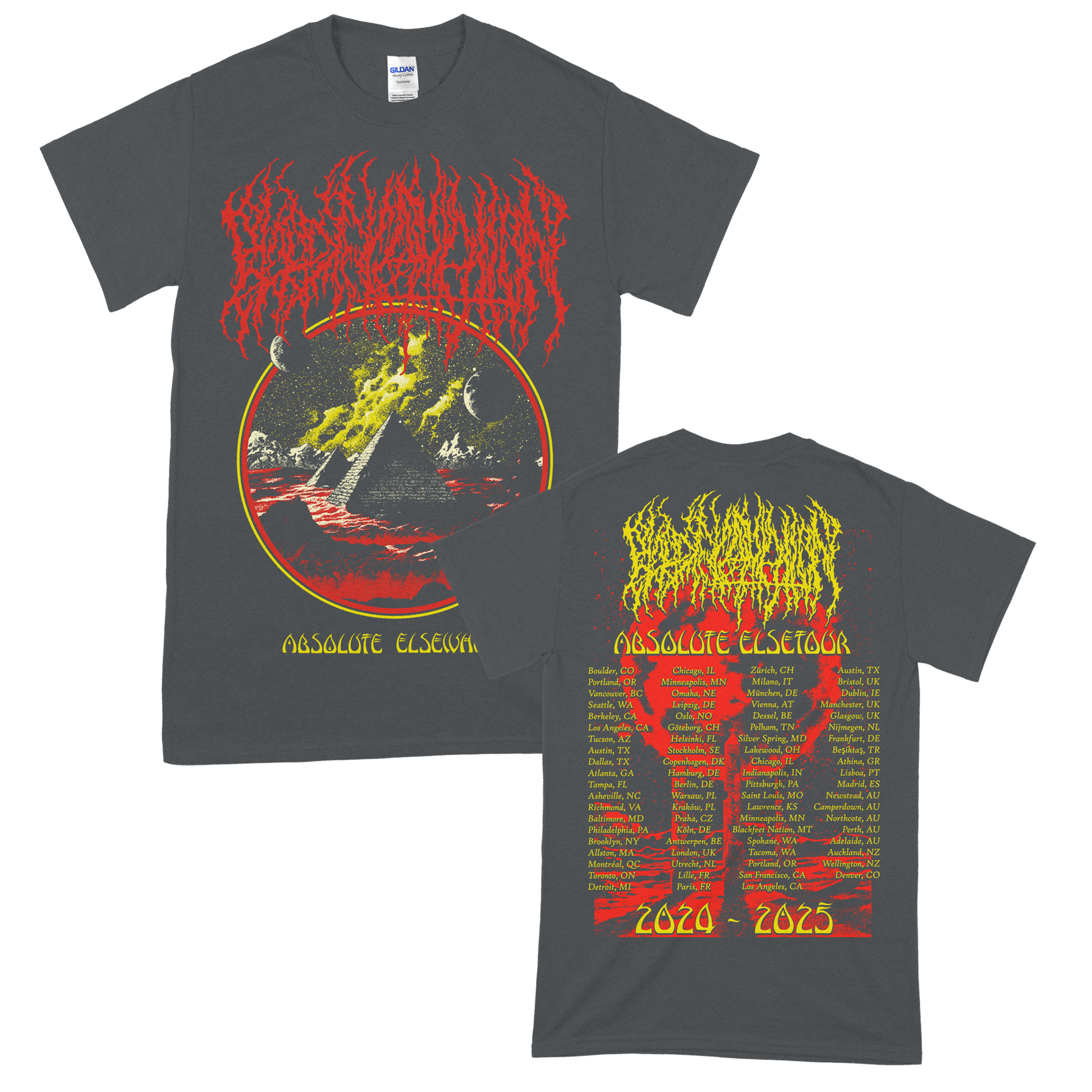 Blood Incantation (Absolute Elsewhere World Tour 2025 Charcoal) T-Shirt