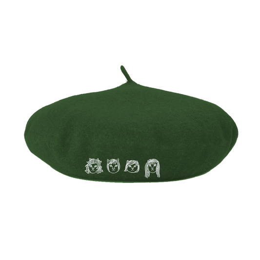 The Linda Lindas (Cats! Green) Beret