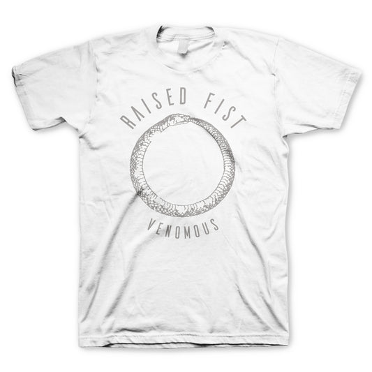 Raised Fist (Venomous Snake White) T-Shirt