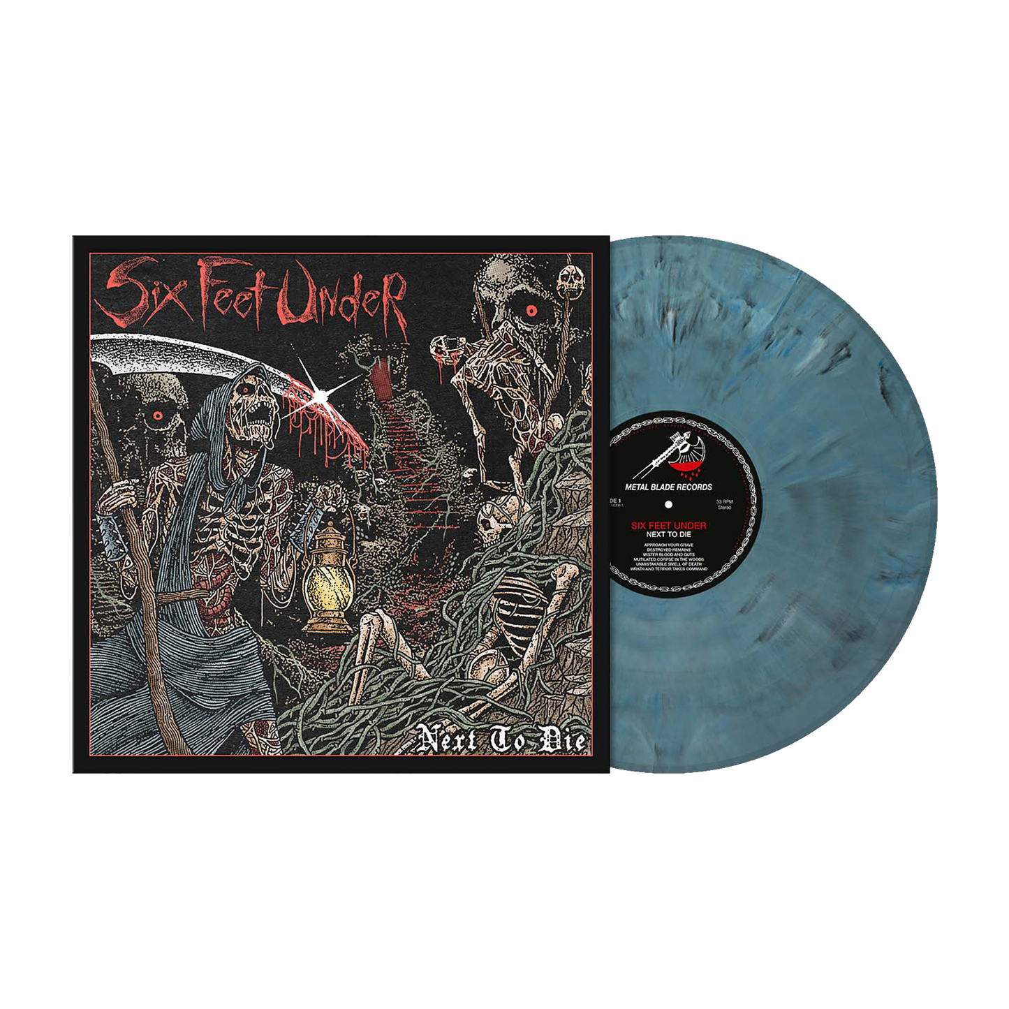 Six Feet Under (Next To Die) Blue Grey Marbled Vinyl