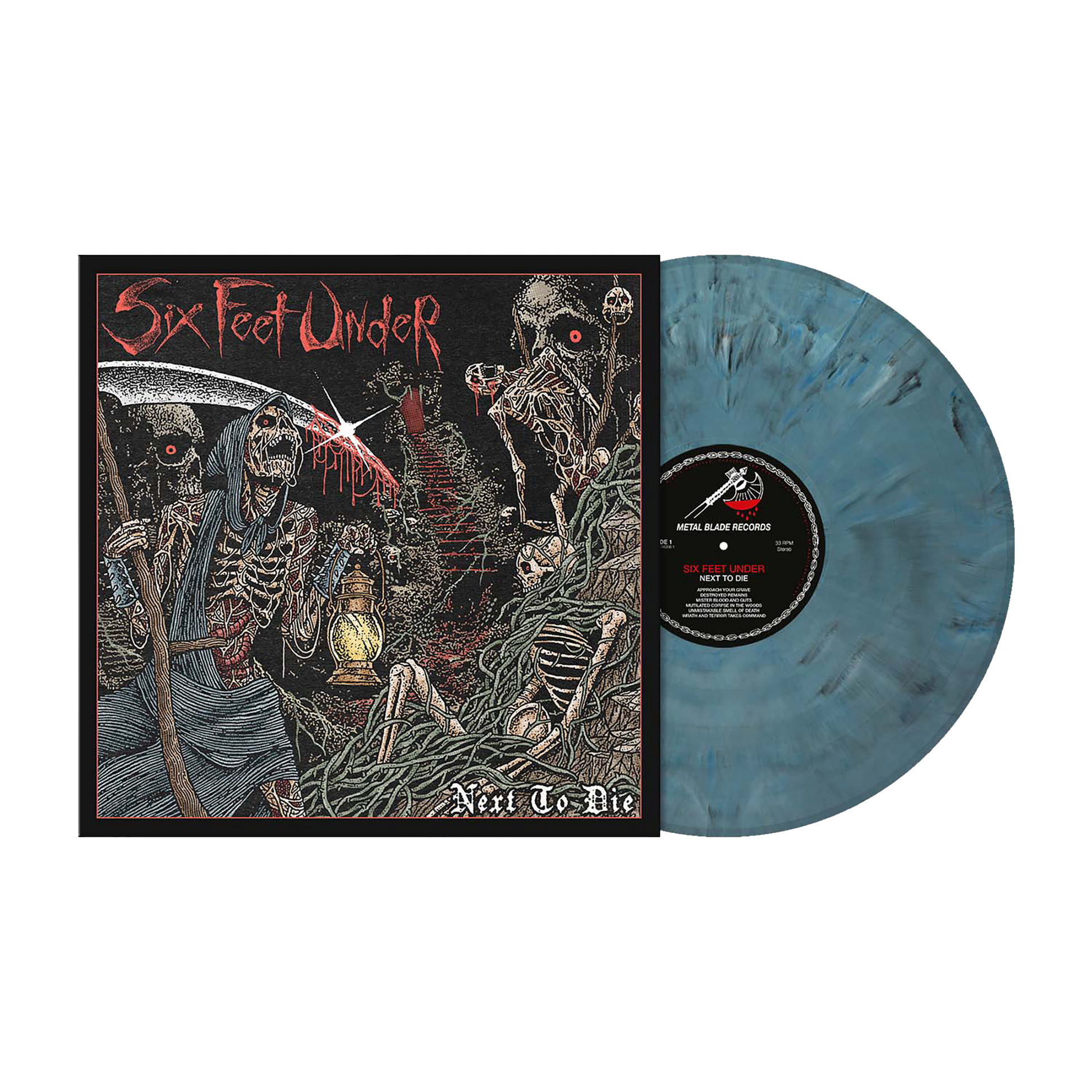 Six Feet Under (Next To Die) Blue Grey Marbled Vinyl