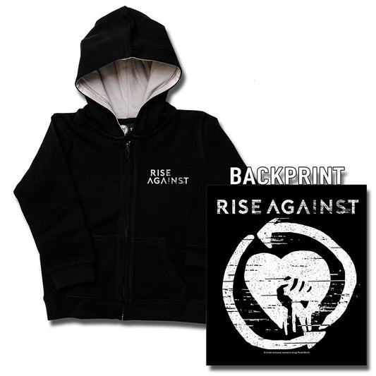 Rise Against (Heartfist) Kids Zip-Hood