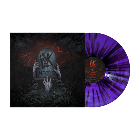Lik (Necro) "Coffin Purple" Black Splatter Vinyl