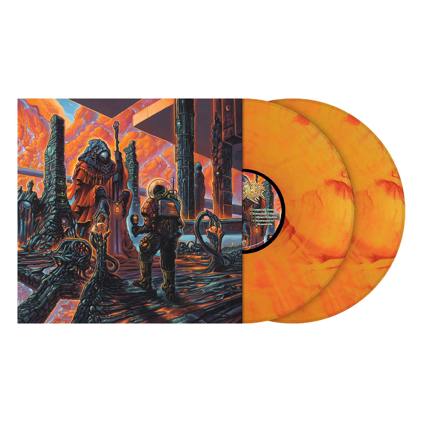 Cryptic Shift (Overspace & Supertime) 2xCloudscape Orange Vinyl