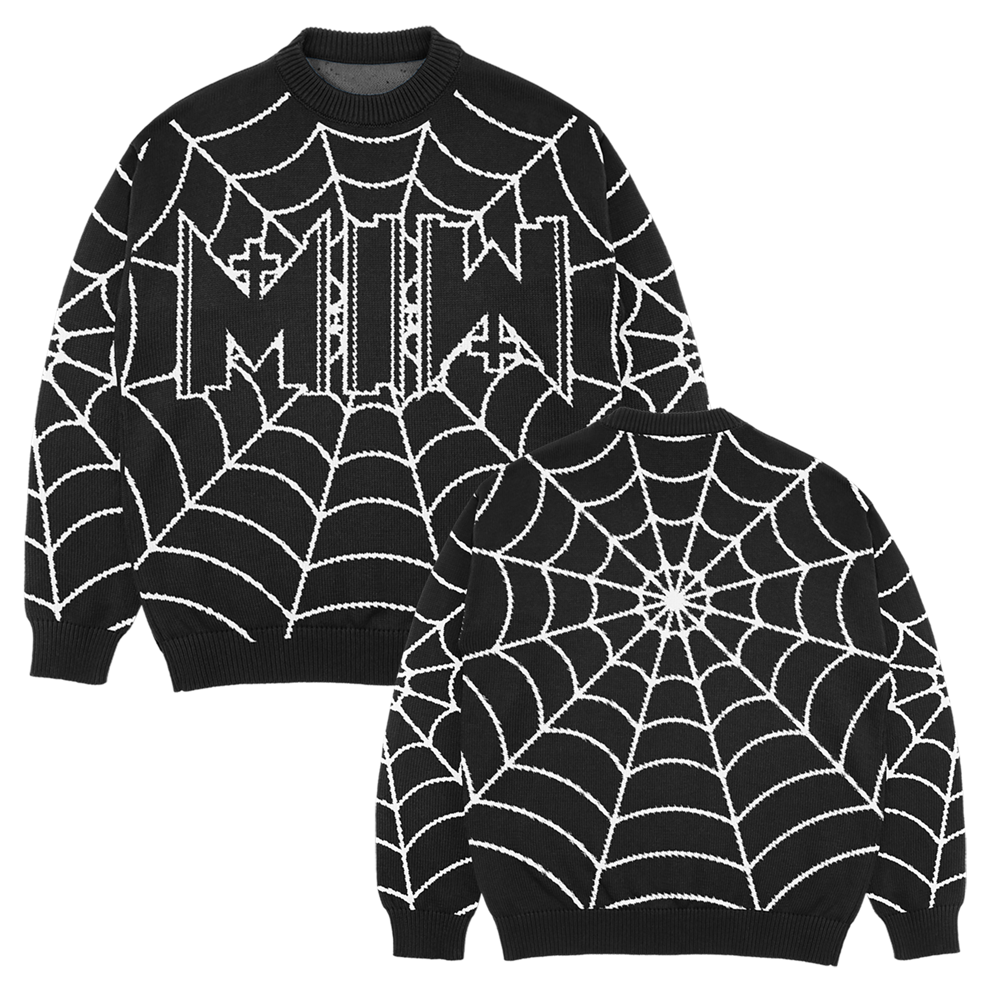 Motionless In White (Spiderweb) Knit Sweatshirt