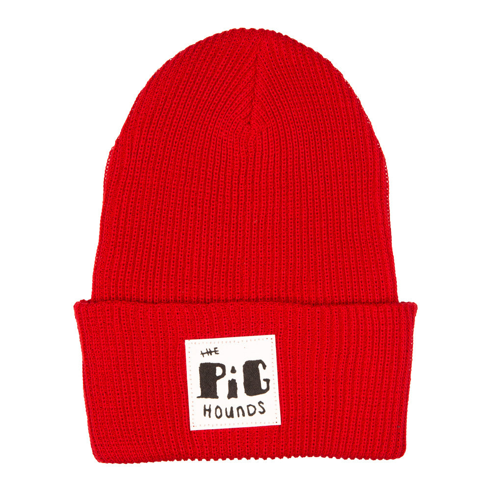 The Pighounds (Phat Pig Patch) Red Beanie