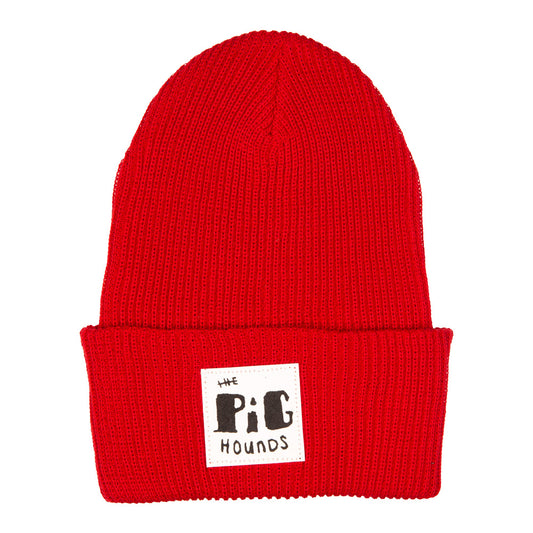 The Pighounds (Phat Pig Patch) Red Beanie