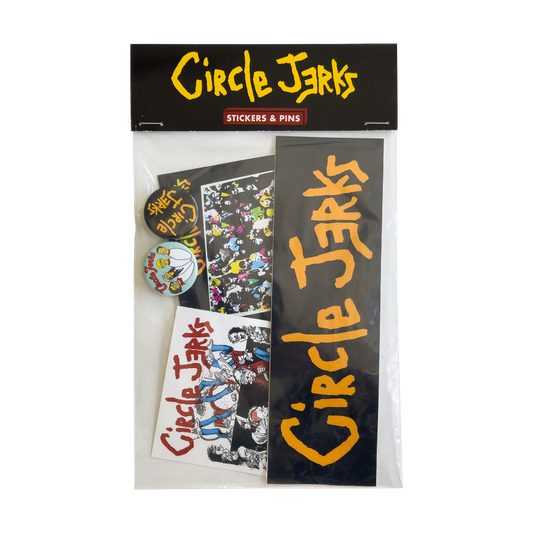 Circle Jerks (Logos) Sticker/Pin Set
