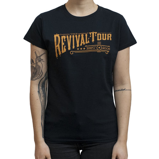 Revival Tour (Text) Fitted Girl T-Shirt