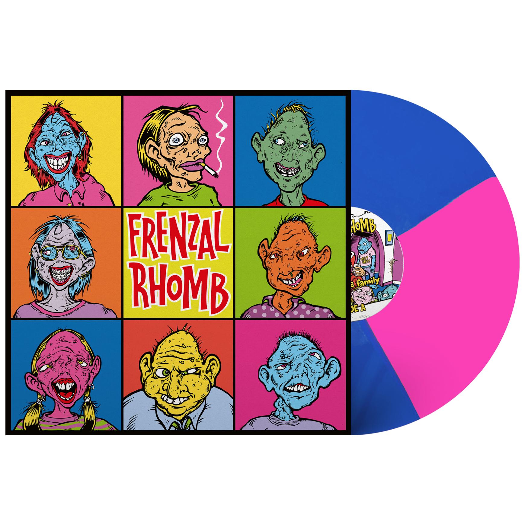 Frenzal Rhomb (Meet The Family) Pink Blue Vinyl