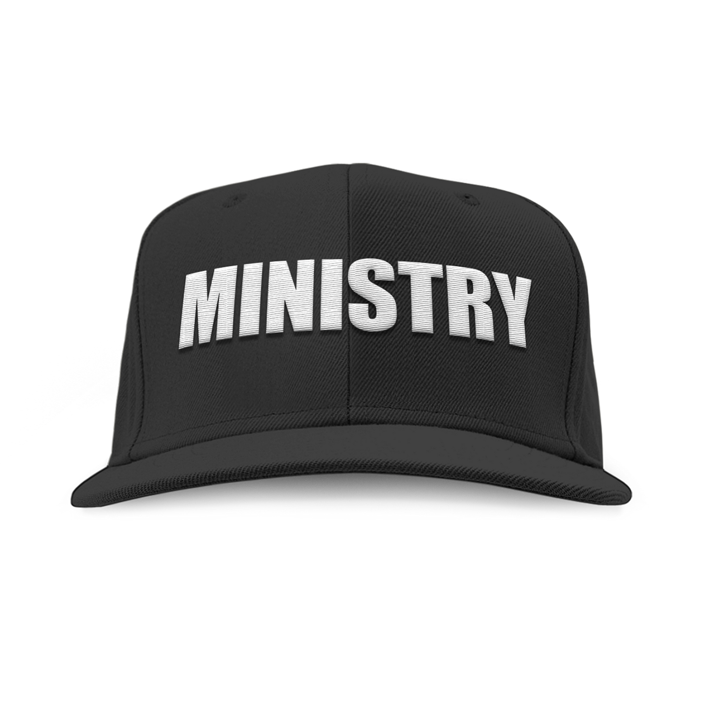 Ministry (Bold White Logo) Snapback Cap