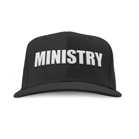 Ministry (Bold White Logo) Snapback Cap