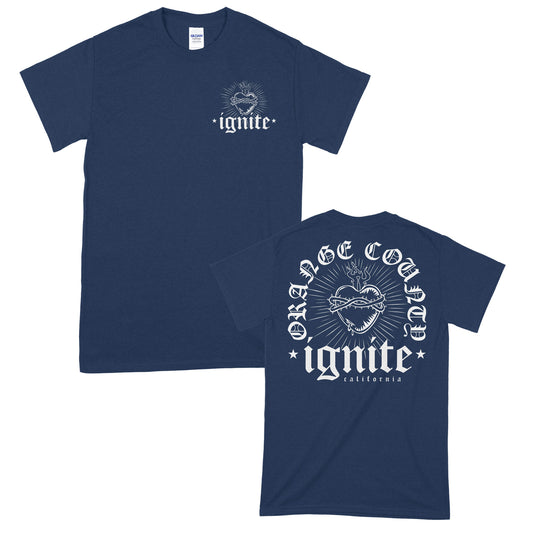 Ignite (Burning Heart Navy) T-Shirt