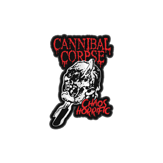 Cannibal Corpse (Chaos Horrific Skull) Die Cut Patch