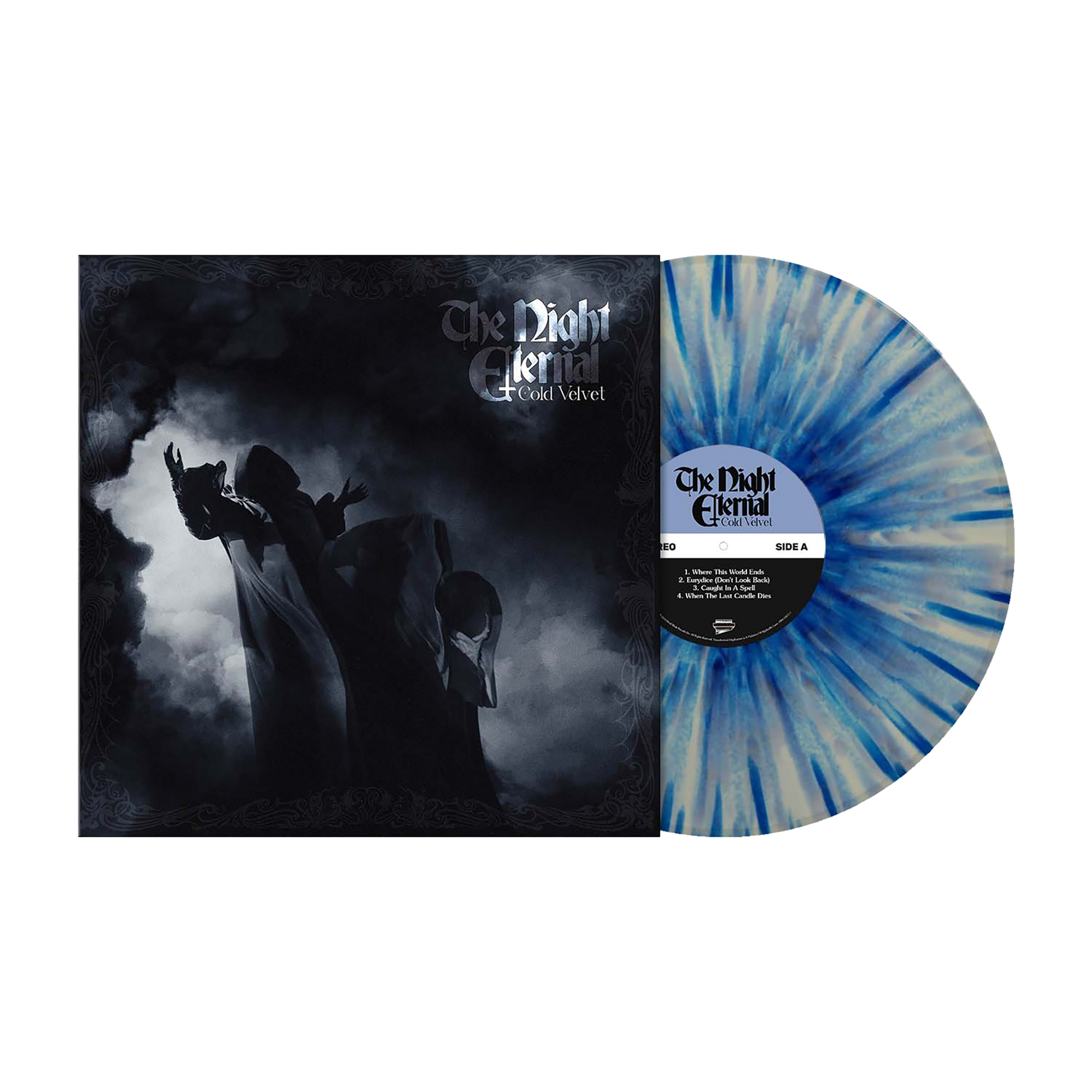 The Night Eternal (Cold Velvet) Light Grey Blue Splatter Vinyl