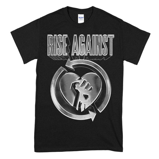 Rise Against (Heartfist Logo 3D) T-Shirt