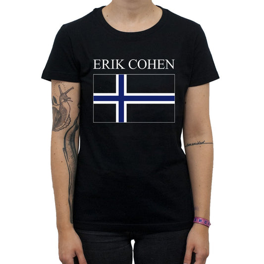 Erik Cohen (Flag Black) Fitted Girl T-Shirt