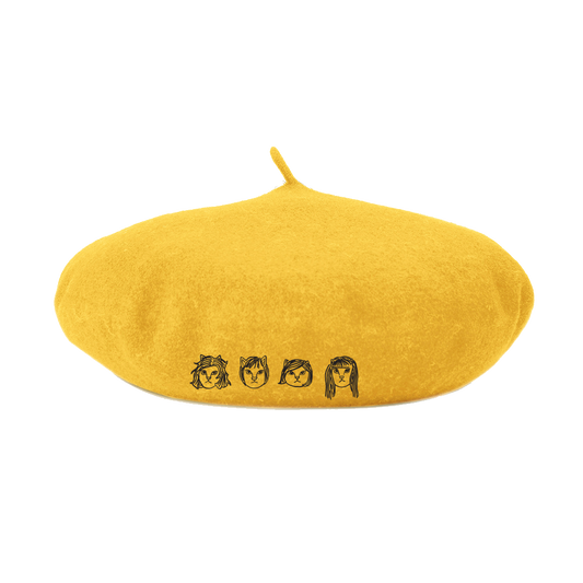 The Linda Lindas (Cats! Yellow) Beret