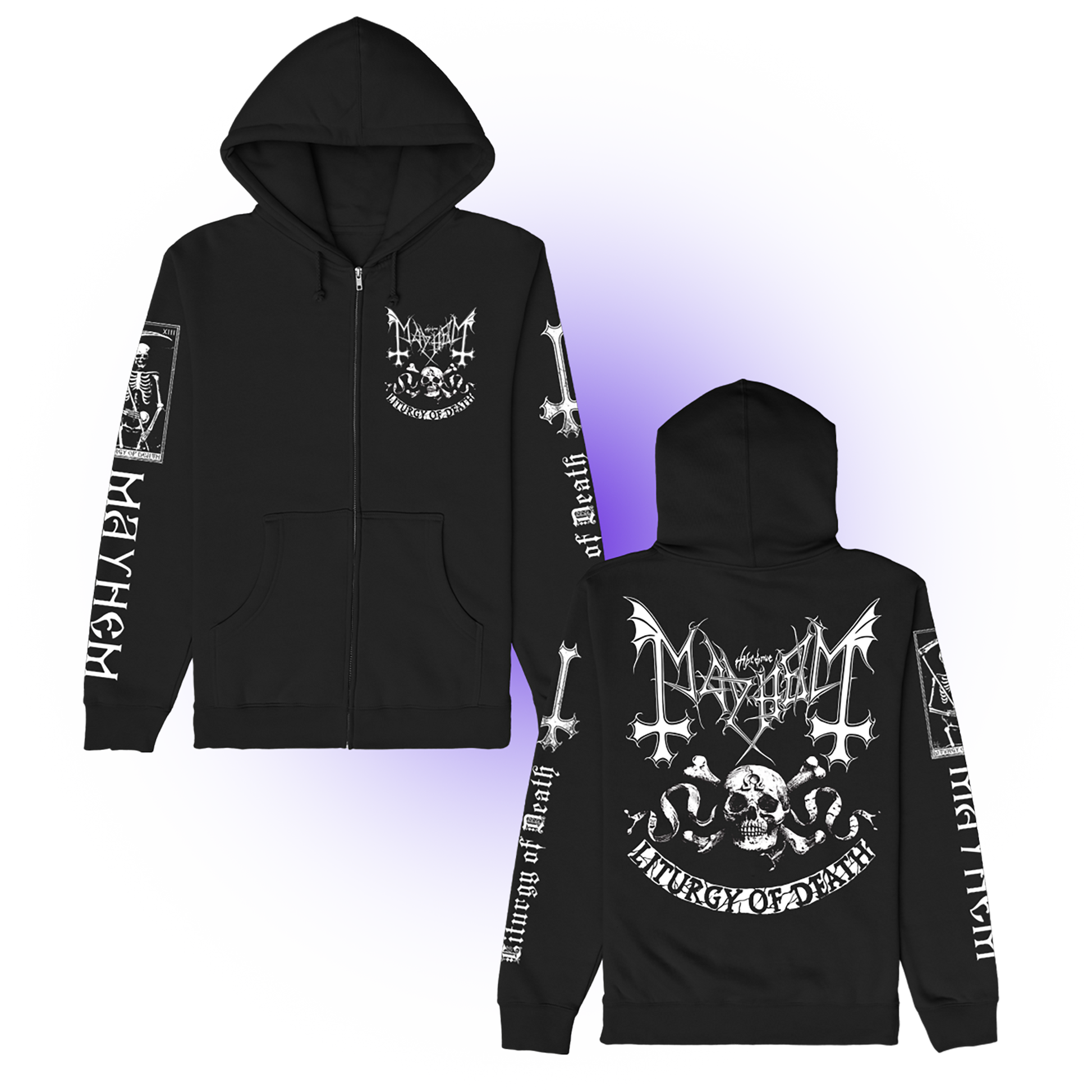 Mayhem (Omega Skull) Zip-Hood