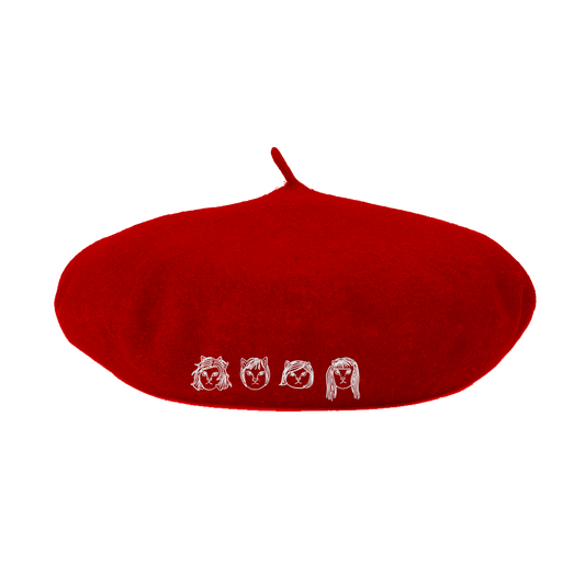 The Linda Lindas (Cats! Red) Beret