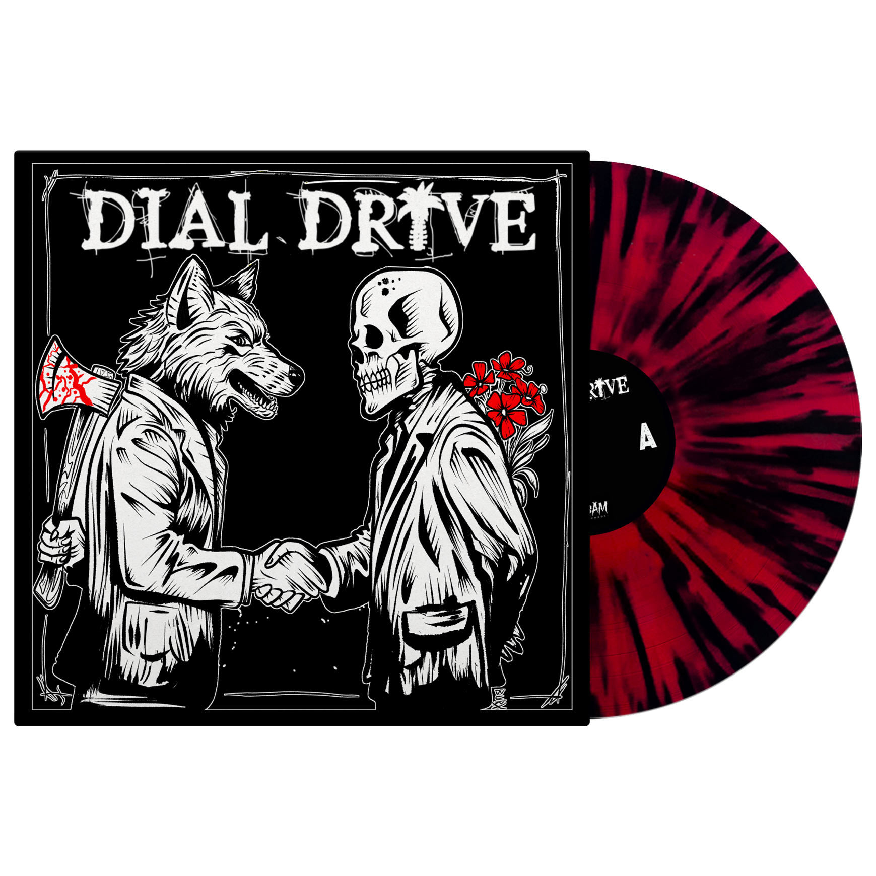 Dial Drive (Dial Drive) Black Red Splatter Vinyl