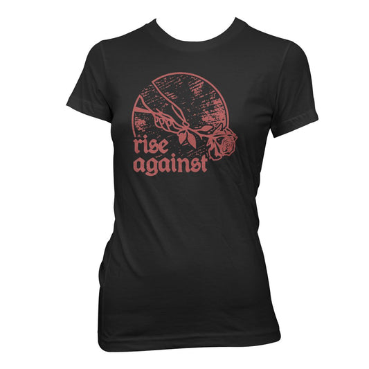 Rise Against (Rose) Girl Fitted T-Shirt