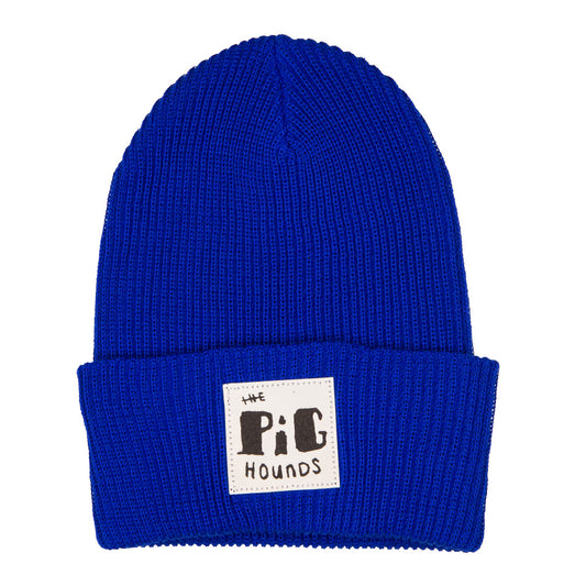 The Pighounds (Phat Pig Patch) Blue Beanie