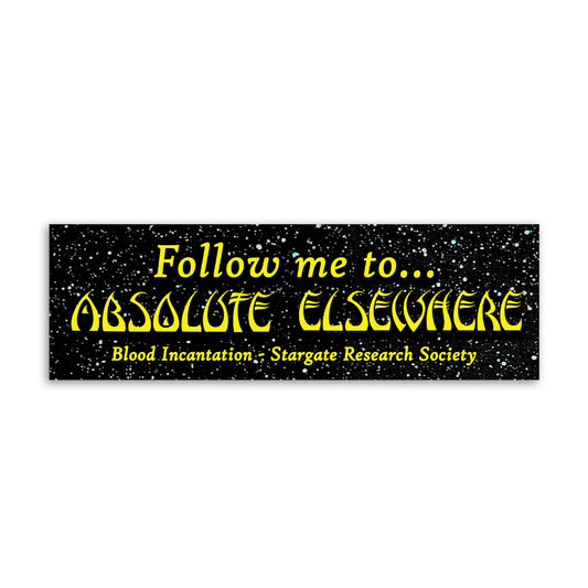 Blood Incantation (Follow Me To…) Bumper Sticker