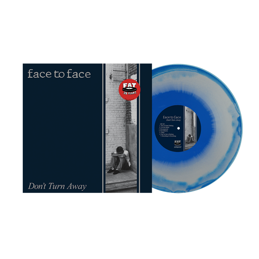 Face To Face (Don't Turn Away) Blue & Silver Swirl Vinyl