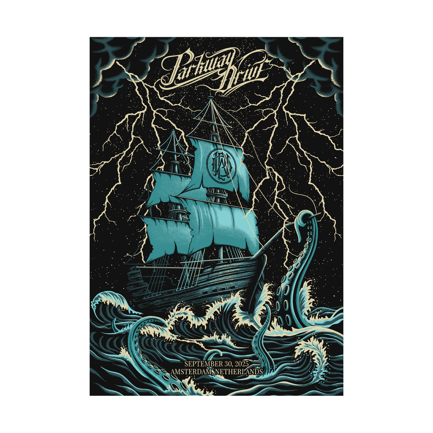 Parkway Drive (Amsterdam) Screen Print Poster