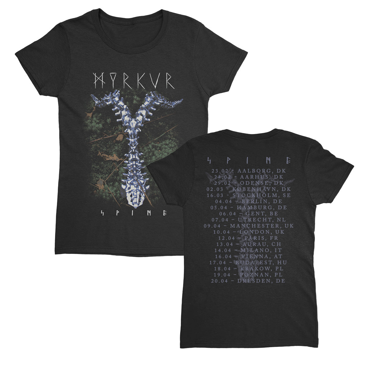 Myrkur (Spine Tour 2024) Girl Fitted T-Shirt