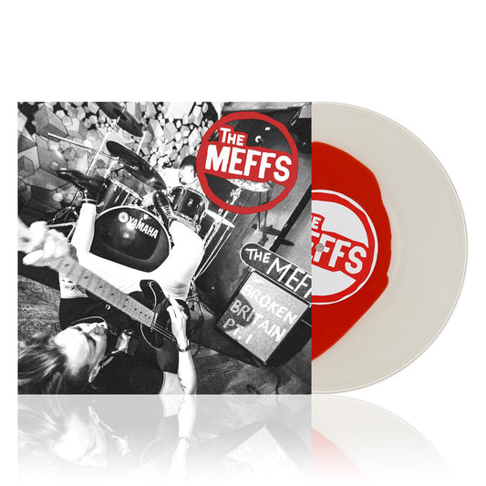 The Meffs (Broken Britain Pt. 1) Water White w/ Red Blob 10 Inch
