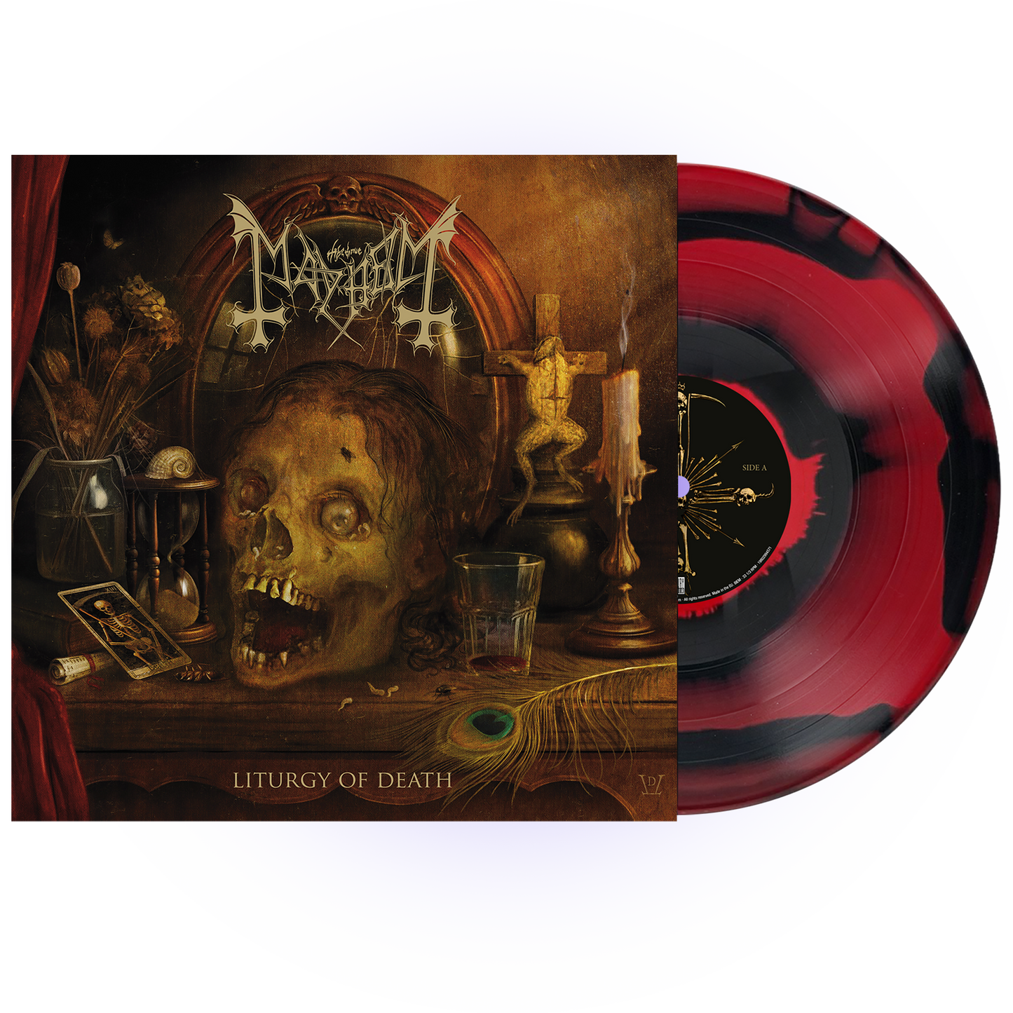 Mayhem (Liturgy Of Death) Split Black/Red Vinyl