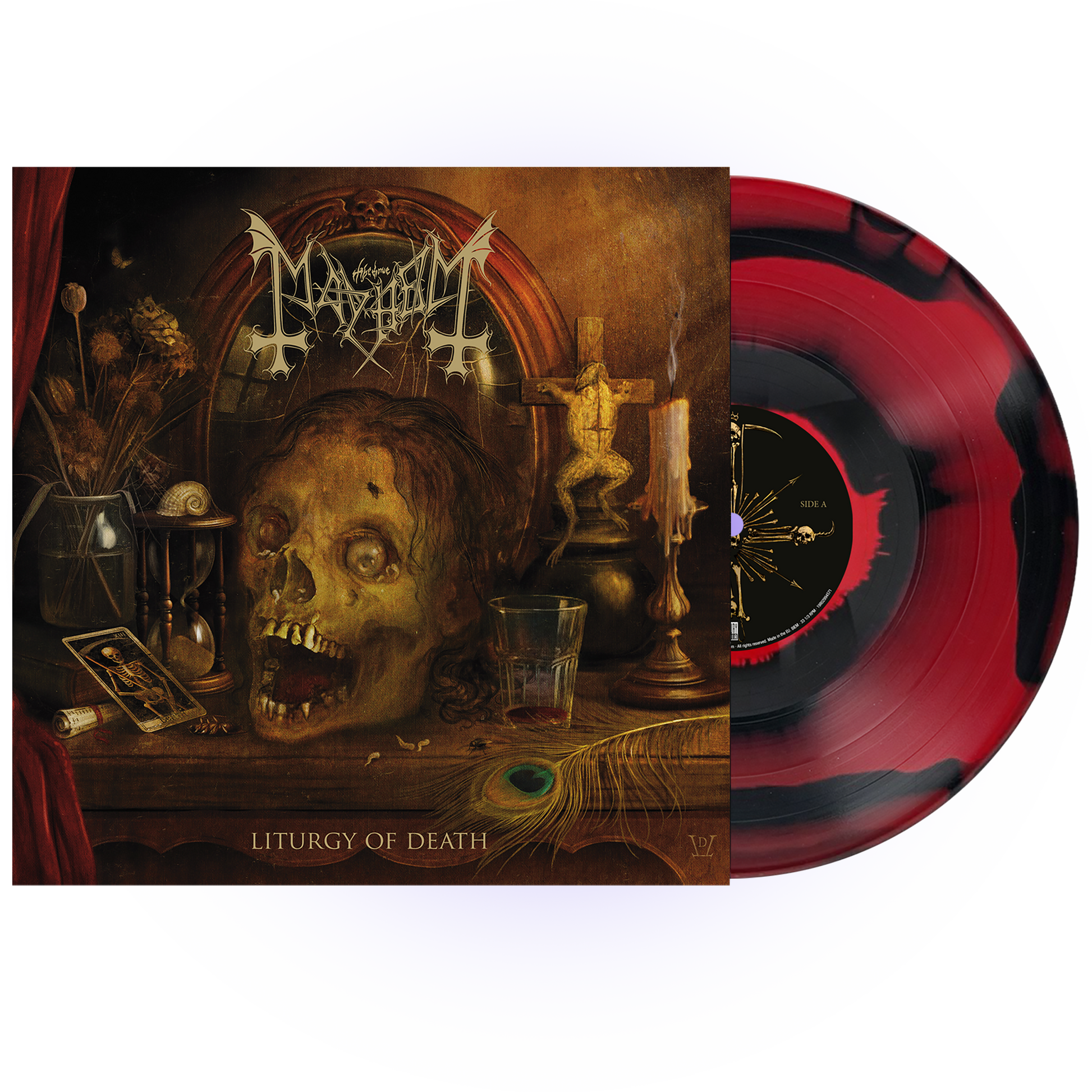 Mayhem (Liturgy Of Death) Split Black/Red Vinyl