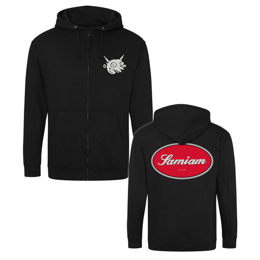 Samiam (Oval Logo) Zip-Hood